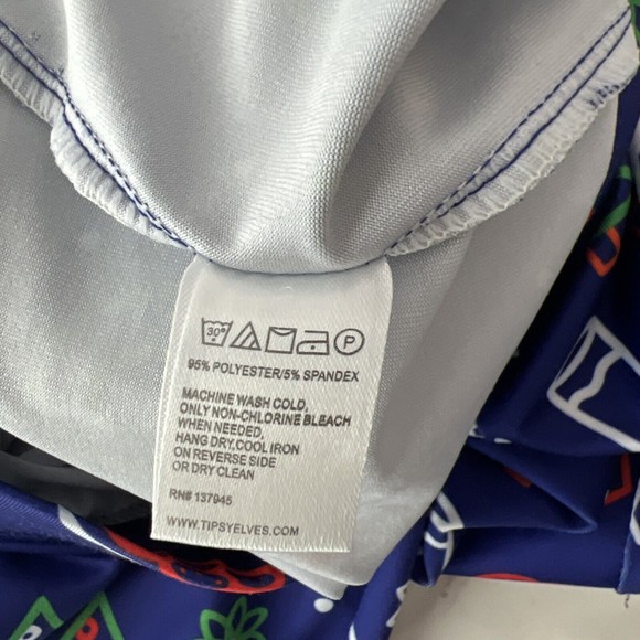 Tipsy Elves Leggings Women Extra Large Neon Holiday Christmas All Over Print - Picture 4 of 11